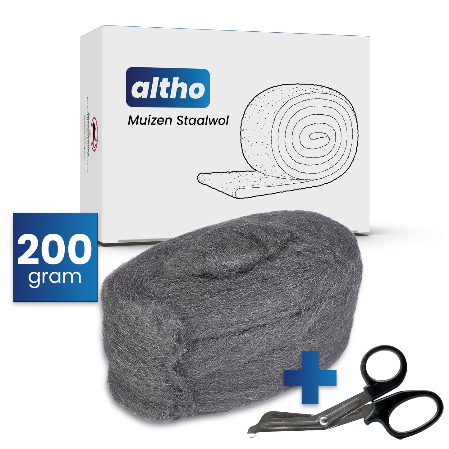 Altho Muizen Staalwol - 200 gram - Inclusief Schaartje