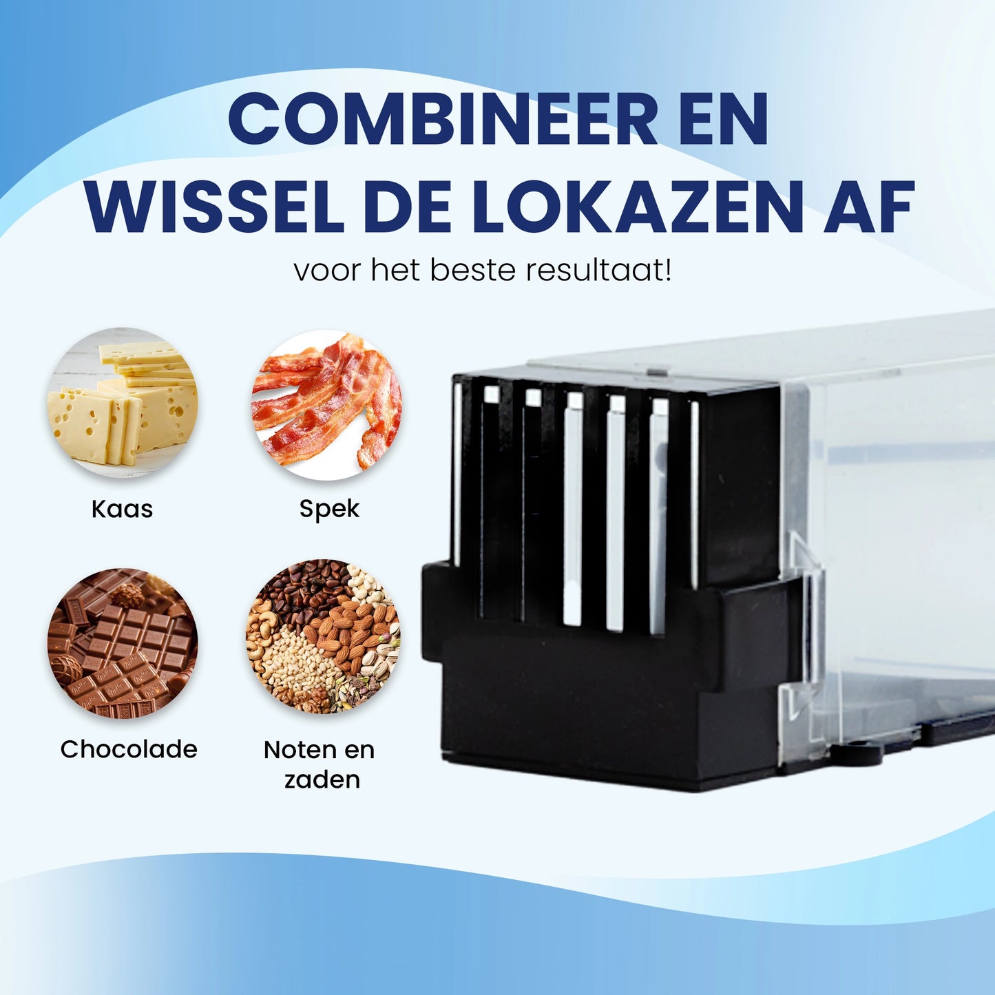 Altho Diervriendelijke Muizenvallen combineer en wissel het lokaas af