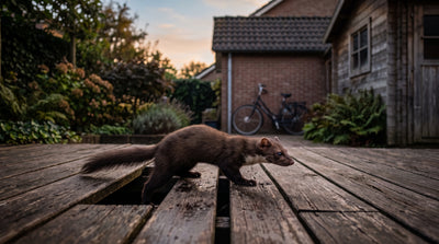 Hoe voorkom je dat marters onder terrasplanken nestelen?