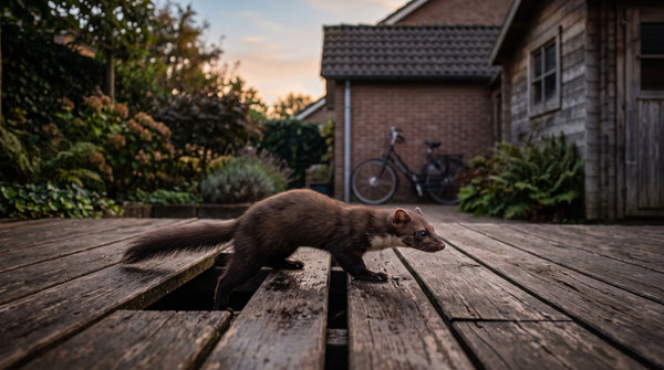Hoe voorkom je dat marters onder terrasplanken nestelen?