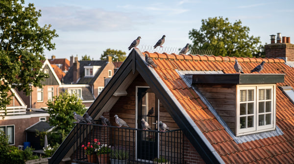 Hoe monteer je duivenpinnen op de daknok zonder schade