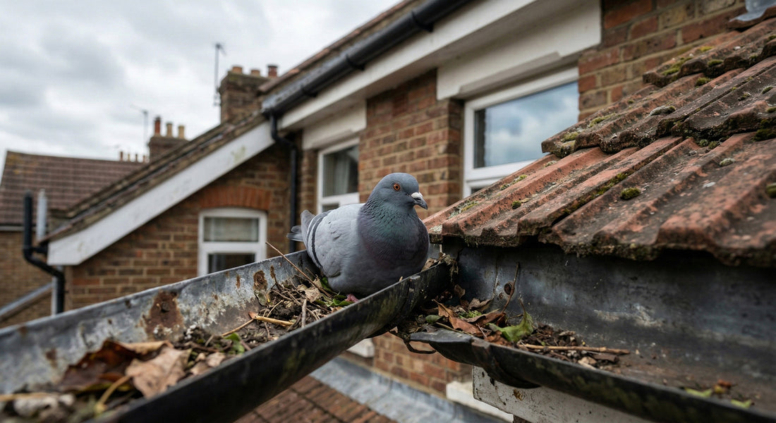 Hoe houd je duiven uit de dakgoot met netting?