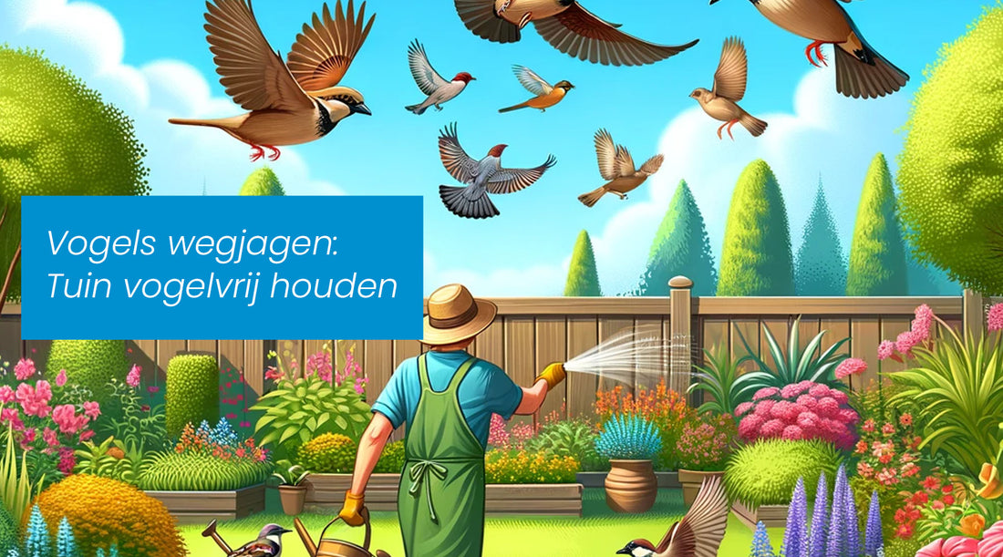 Vogels wegjagen: Tuin vogelvrij houden