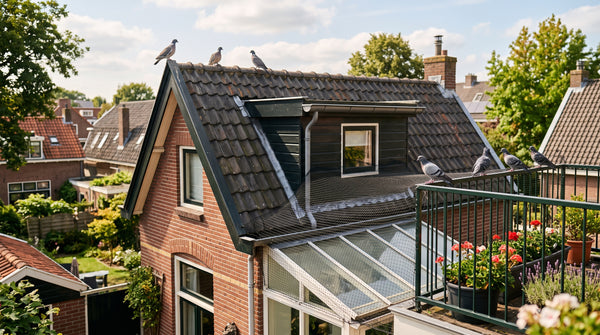 Welk vogelnet kies je voor een serre tegen duiven?