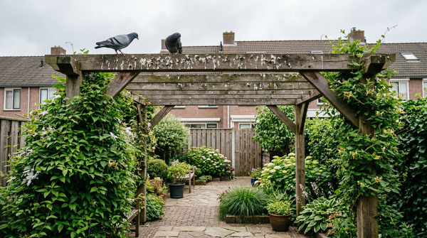 Pergola beschermen tegen duiven zonder netten