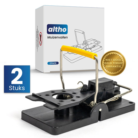 Altho Muizenvallen - Muizenklemmen - 2 stuks - Mouse traps - Muizenval - 100% pakkans – Voor binnen en buiten