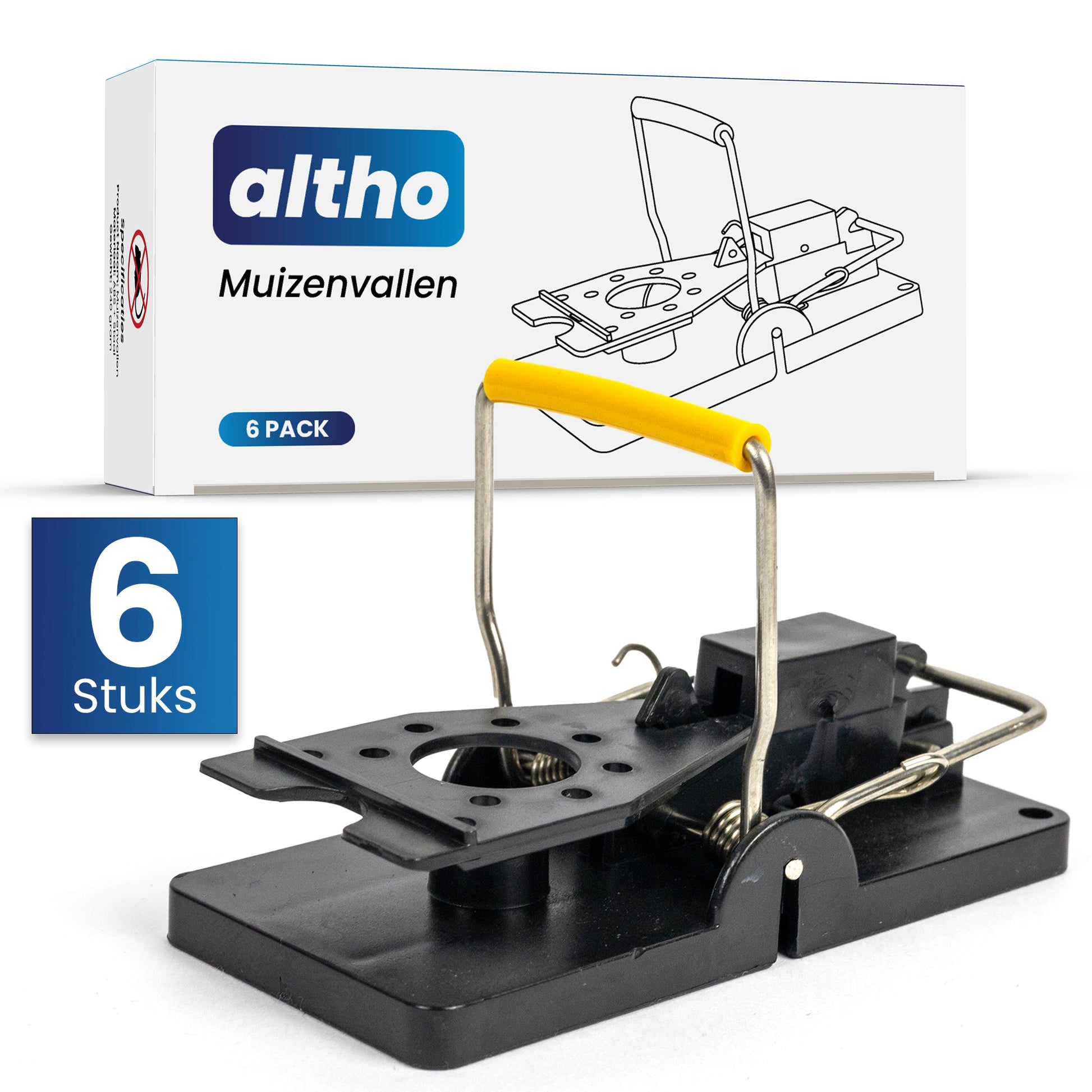 Altho Mouse Traps - Pince à souris - 6 pièces - Piège à souris - Piège à  souris – Altho Pest Control